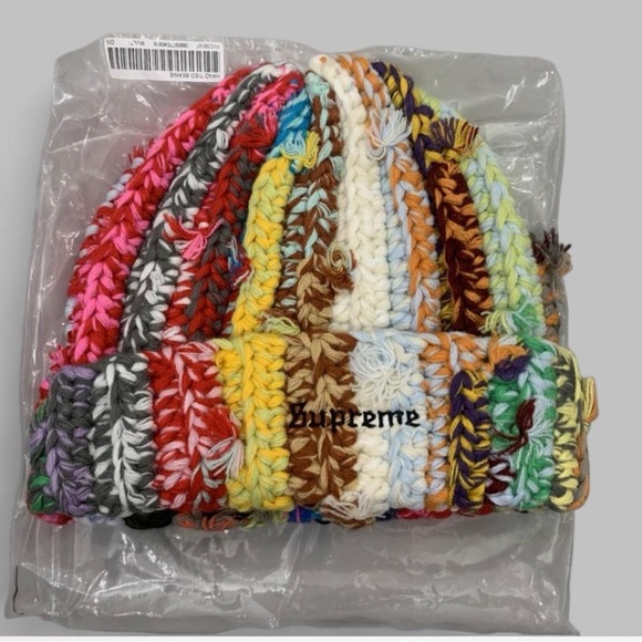 Supreme Other - Supreme Colorful Hand Tied Knit Hat